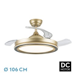 VENTILADOR DC PICOLO ORO-NEGRO 72W