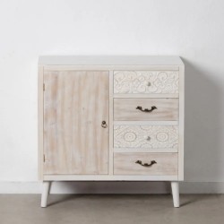 MUEBLE RECIBIDOR NATURAL-BLANCO 80 CM