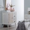 MUEBLE RECIBIDOR NATURAL-BLANCO 80 CM