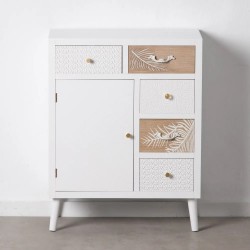 MUEBLE RECIBIDOR BLANCO-NATURAL 67 CM