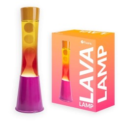 LAMPARA LAVA TOWER DEGRADADO ROSA Y NARANJA